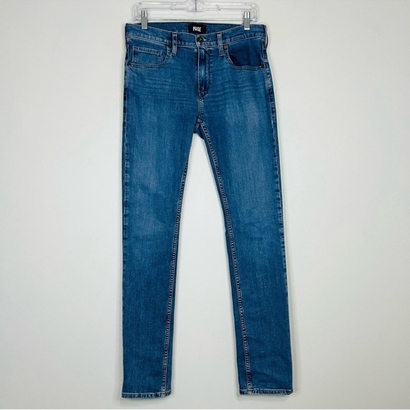 Paige Blue Federal Slim Straight Jeans 30W - Picture 2 of 7